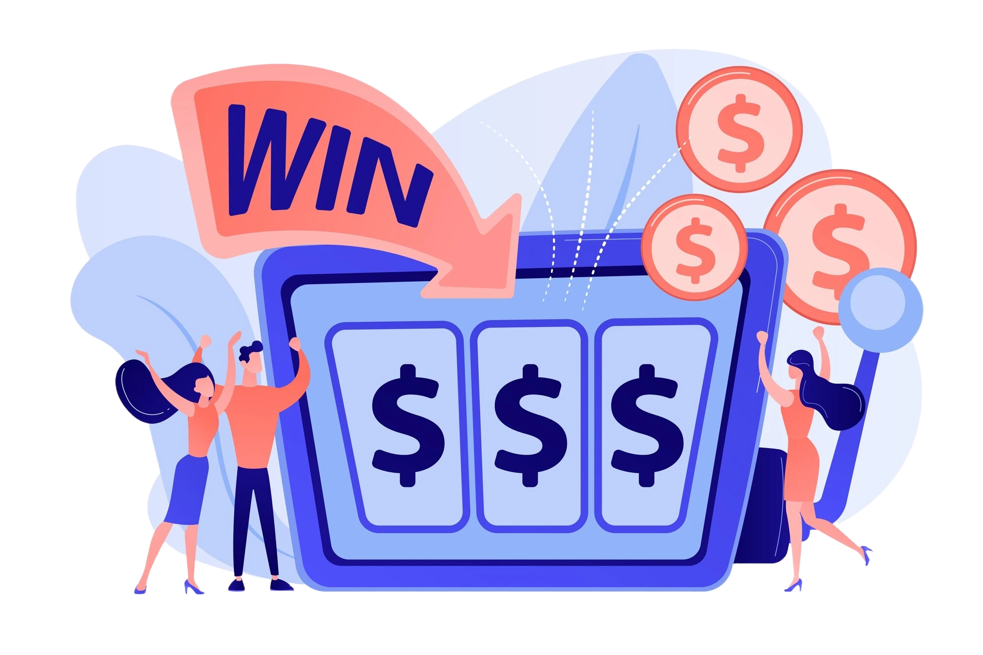 lucky-tiny-people-gambling-winning-money-slot-machine-with-dollar-sign-slot-machine-money-game-winner-jackpot-win-concept-pinkish-coral-bluevector-isolated-illustration-b-Trueigtech