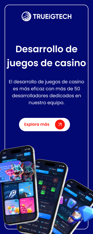 Banner de la barra lateral de desarrollo de juegos de casino