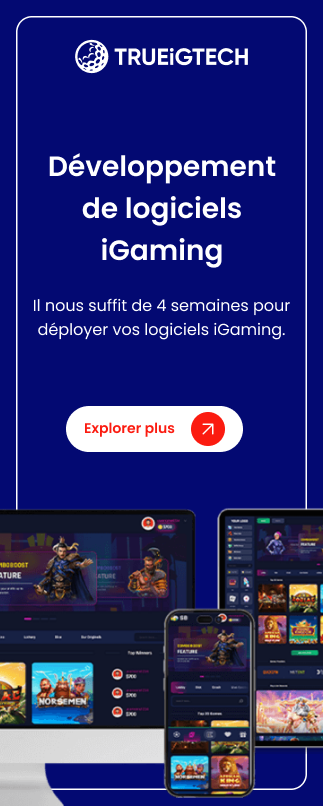 Bannière latérale de développement de logiciels iGaming