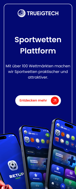 Seitenleistenbanner für die Entwicklung von Sportwettensoftware