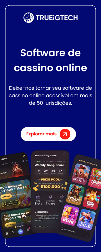 Barra lateral do software de cassino online