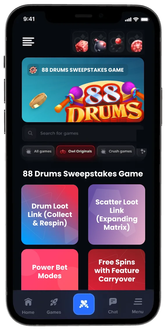 88 Drums Sweepstakes Game — Clone Development by TRUEiGTECH