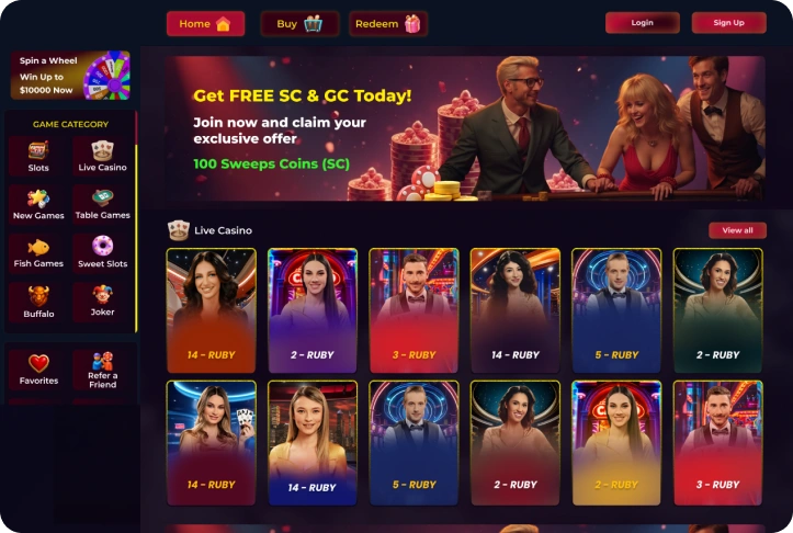 Social Sweepstakes Casino