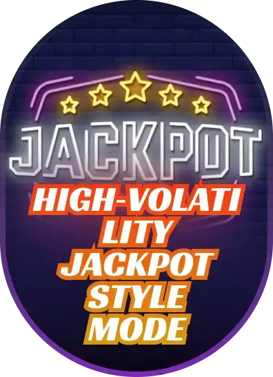 High‑Volatility Jackpot‑Style Mode