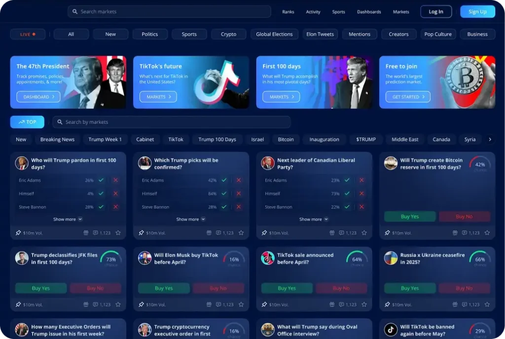 League-based Prediction Market Software Development